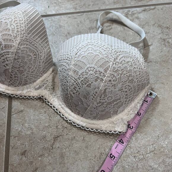 Victoria's Secret Bra Dream Angels Lined Demi 32 DD Cream Lace - Picture 7 of 7